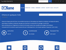 Tablet Screenshot of oxiane.com